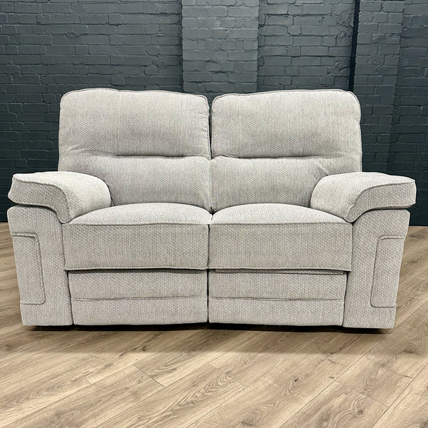 Plaza Sofa - 2 Seater Electric Recliner - Cooper Silver