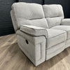 Plaza Sofa - 2 Seater Electric Recliner - Cooper Silver