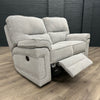 Plaza Sofa - 2 Seater Electric Recliner - Cooper Silver