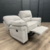 Plaza Sofa - 2 Seater Electric Recliner - Cooper Silver