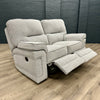 Plaza Sofa - 2 Seater Electric Recliner - Cooper Silver