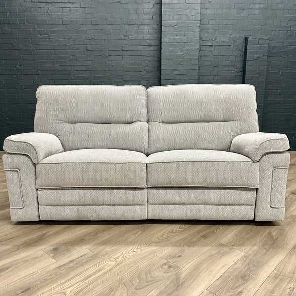 Plaza Sofa - 3 Seater Electric Recliner - Cooper Silver (Sold)