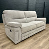 Plaza Sofa - 3 Seater Electric Recliner - Cooper Silver (Sold)