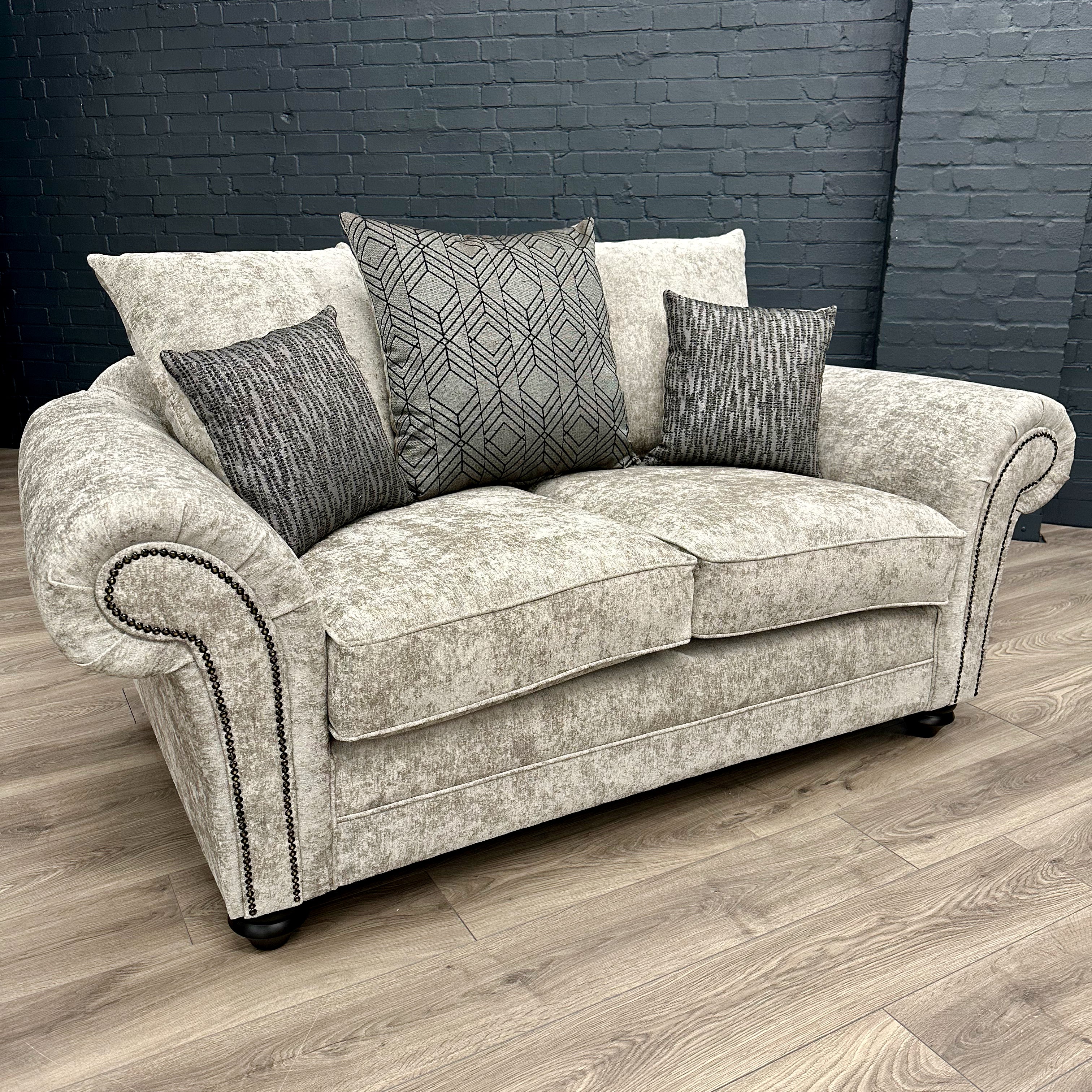 2 seater on sale scatter back sofa