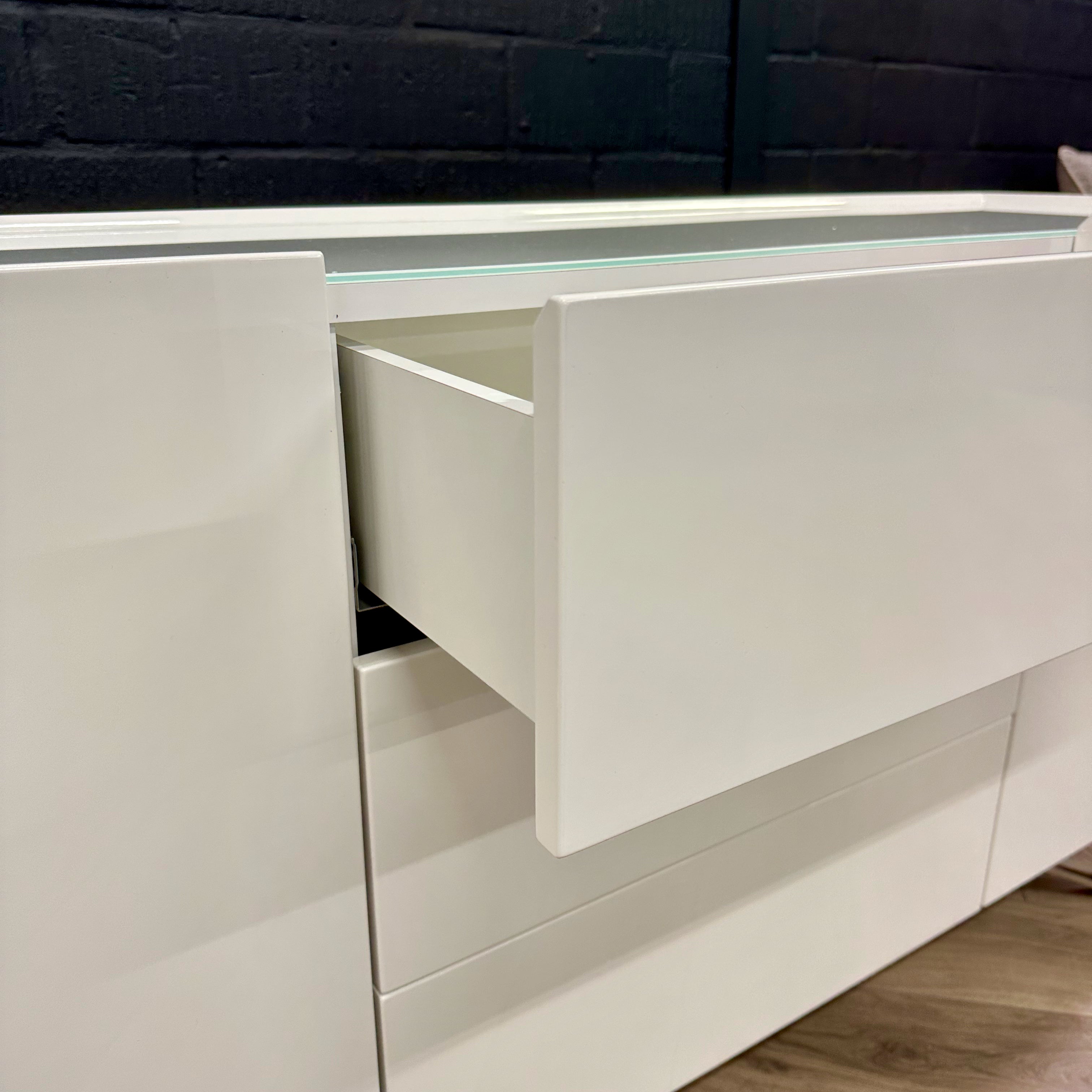 Mint Collection - Novara Large Sideboard - Gloss White