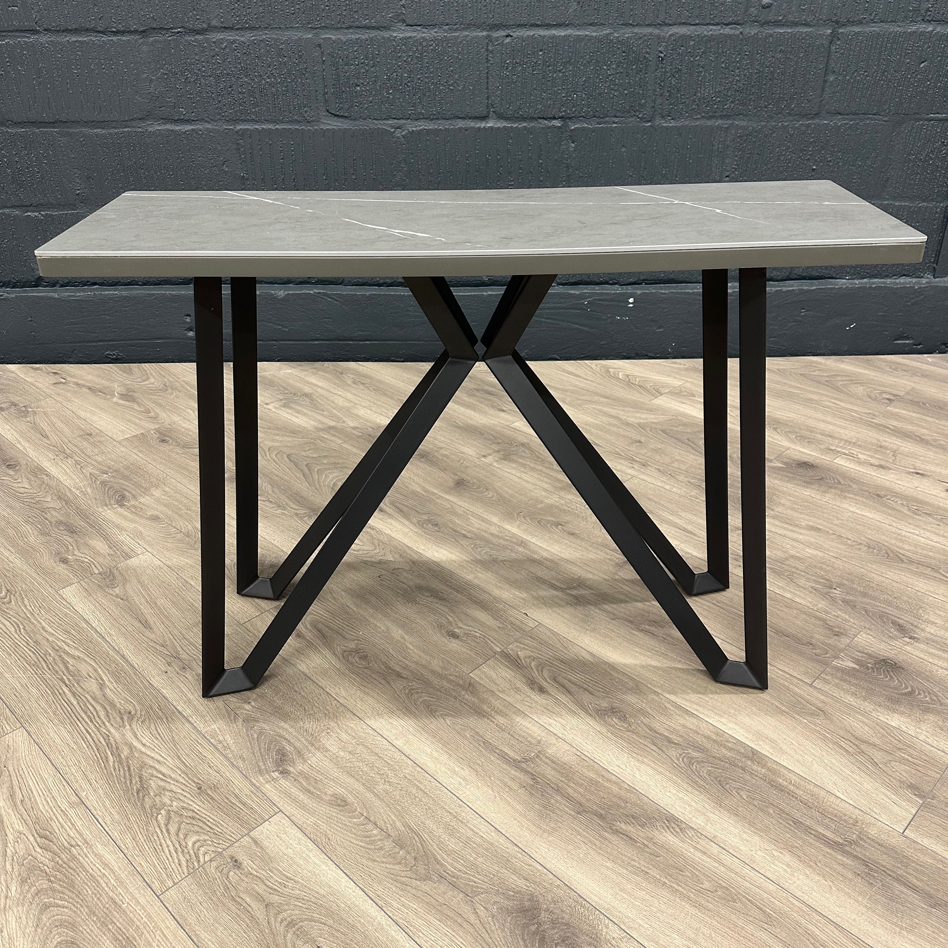 Mint Collection - Salerno Console Table - Matt Dark Grey