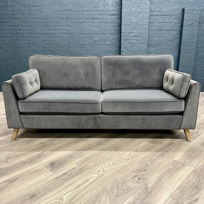 Camden 3 Seater Sofa - Grey Velvet
