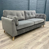 Camden 3 Seater Sofa - Grey Velvet