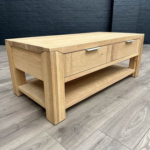 Oslo Premium Oak - Coffee Table with Drawers
