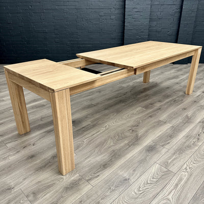 Oslo Premium Oak - XL Extending Dining Table, PLUS 6x Solid Oak Chairs