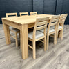 Oslo Premium Oak - XL Extending Dining Table, PLUS 6x Solid Oak Chairs