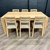 Oslo Premium Oak - XL Extending Dining Table, PLUS 6x Solid Oak Chairs