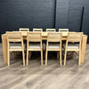 Oslo Premium Oak - XL Extending Dining Table, PLUS 8x Solid Oak Chairs