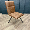 Stockholm Oak & Black Glass - Dining Table, PLUS 6x Chairs