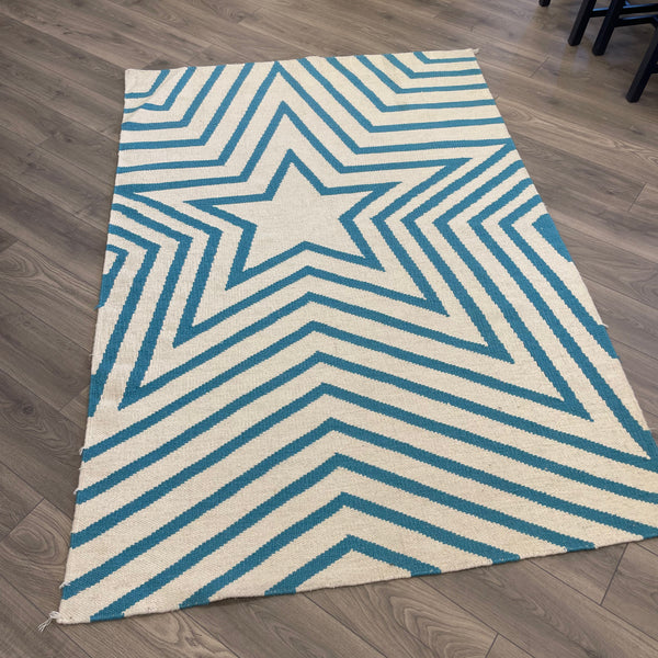Plantation Rug Freddie Rug 150cmx230cm - Sky Blue - Showroom Clearance