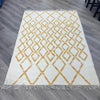 Hackney Diamond Rug 160cmx230cm - Yellow - Showroom Clearance
