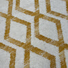 Hackney Diamond Rug 160cmx230cm - Yellow - Showroom Clearance
