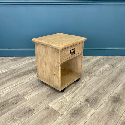 Reclaimed Wood Lamp Table / Bedside (Showroom Clearance)
