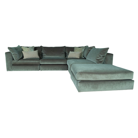 Inka Modular Sofa - 2 Corner 1 With Footstool
