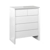 Mint Collection - Arezzo 2 Over 3 Chest of Drawers - Gloss White