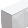 Mint Collection - Livorno 3 Door Sideboard - Gloss Grey
