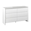 Mint Collection - Arezzo 6 Drawer Chest - Gloss White