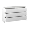 Mint Collection - Arezzo 6 Drawer Chest - Gloss White