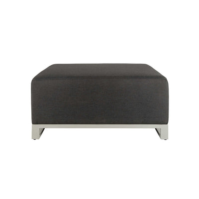 Mambo Del Mar Garden Furniture - Aluminium Chaise Section - Dark Grey Fabric, Grey Frame