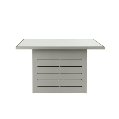 Mambo Santorini Garden Furniture - Aluminium Bar Table - Grey with Plain Top