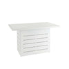 Mambo Santorini Bar Table - White with Plain Top