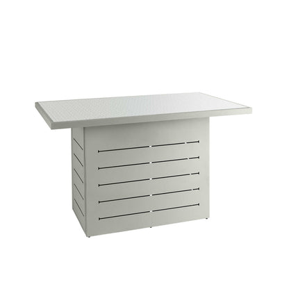 Mambo Santorini Garden Furniture - Aluminium Bar Table - Grey with Patterned Top