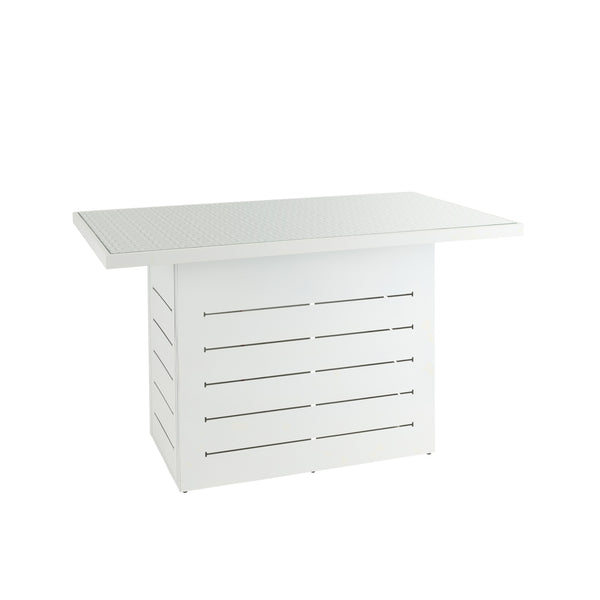 Mambo Santorini Bar Table - White with Patterned Top