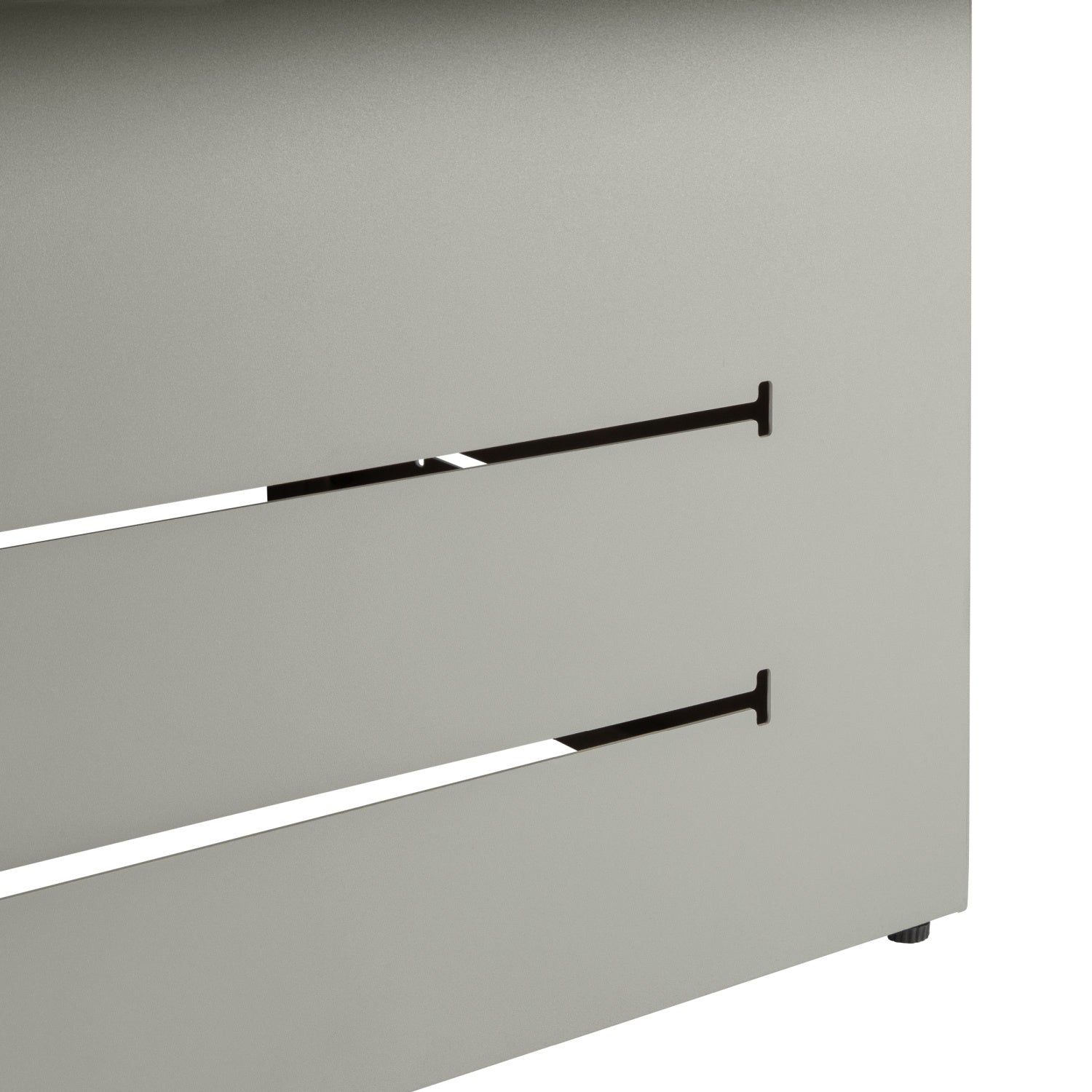 Mambo Del Mar Garden Furniture - Aluminium Coffee Table - Grey with Plain Top