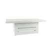 Mambo Del Mar Coffee Table - White with Plain Top