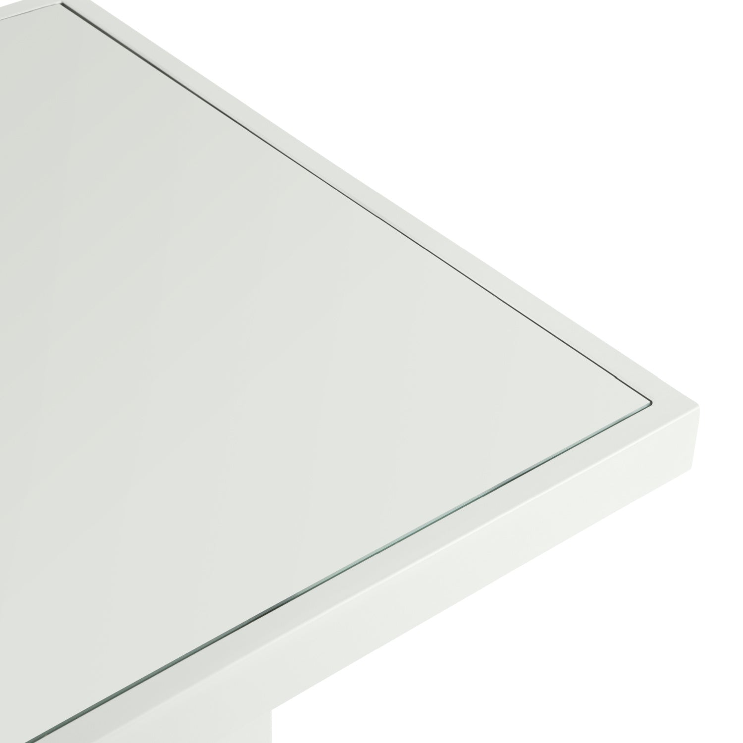 Mambo Del Mar Garden Furniture - Aluminium Coffee Table - White with Plain Top