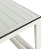 Mambo Del Mar Side Table - White with Plain Top