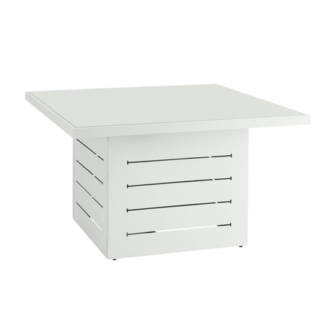 Mambo Santorini Square Dining Table - White with Plain Top
