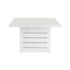 Mambo Santorini Square Dining Table - White with Plain Top