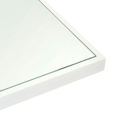 Mambo Santorini Garden Furniture - XL, Aluminium Square Dining Table - White with Plain Top
