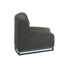 Mambo Cove - Curved 4 Seater Sofa - Dark Grey