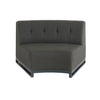 Mambo Cove - Curved 4 Seater Sofa - Dark Grey