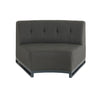 Mambo Cove Curved 2 Seater Qtr Section - Dark Grey