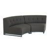 Mambo Cove - Curved 4 Seater Sofa - Dark Grey
