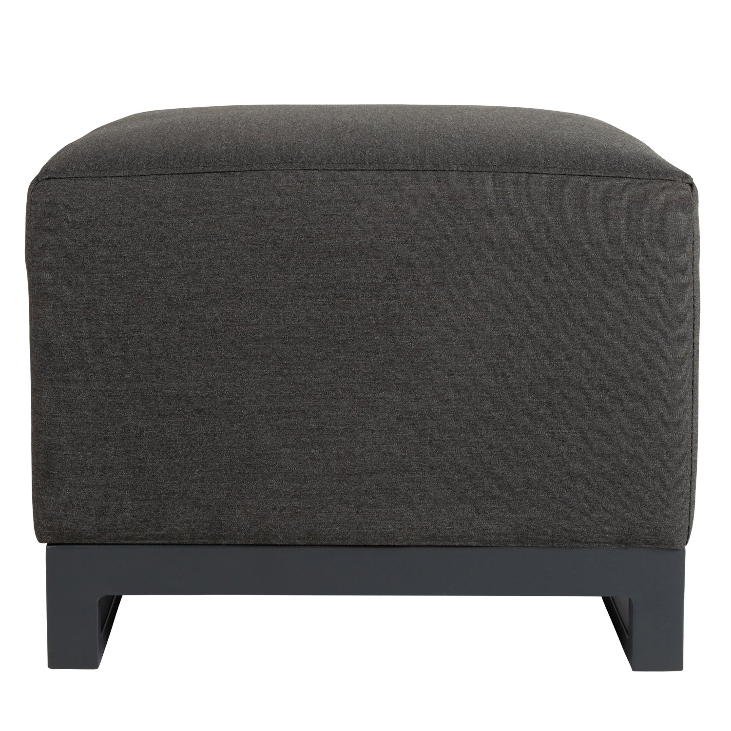 Mambo Cove Garden Furniture - Aluminium & Fabric Small Footstool (3 pcs) - Dark Grey