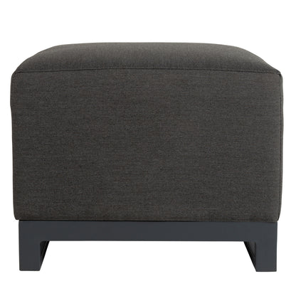 Mambo Cove Garden Furniture - Aluminium & Fabric Small Footstool (3 pcs) - Dark Grey