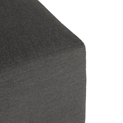 Mambo Cove Garden Furniture - Aluminium & Fabric Small Footstool (3 pcs) - Dark Grey