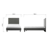 Mint Collection - Arezzo 4ft6 Double Bed - Matt Dark Grey