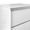 Mint Collection - Arezzo Bedside Cabinet - Gloss White