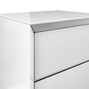 Mint Collection - Arezzo Bedside Cabinet - Gloss White