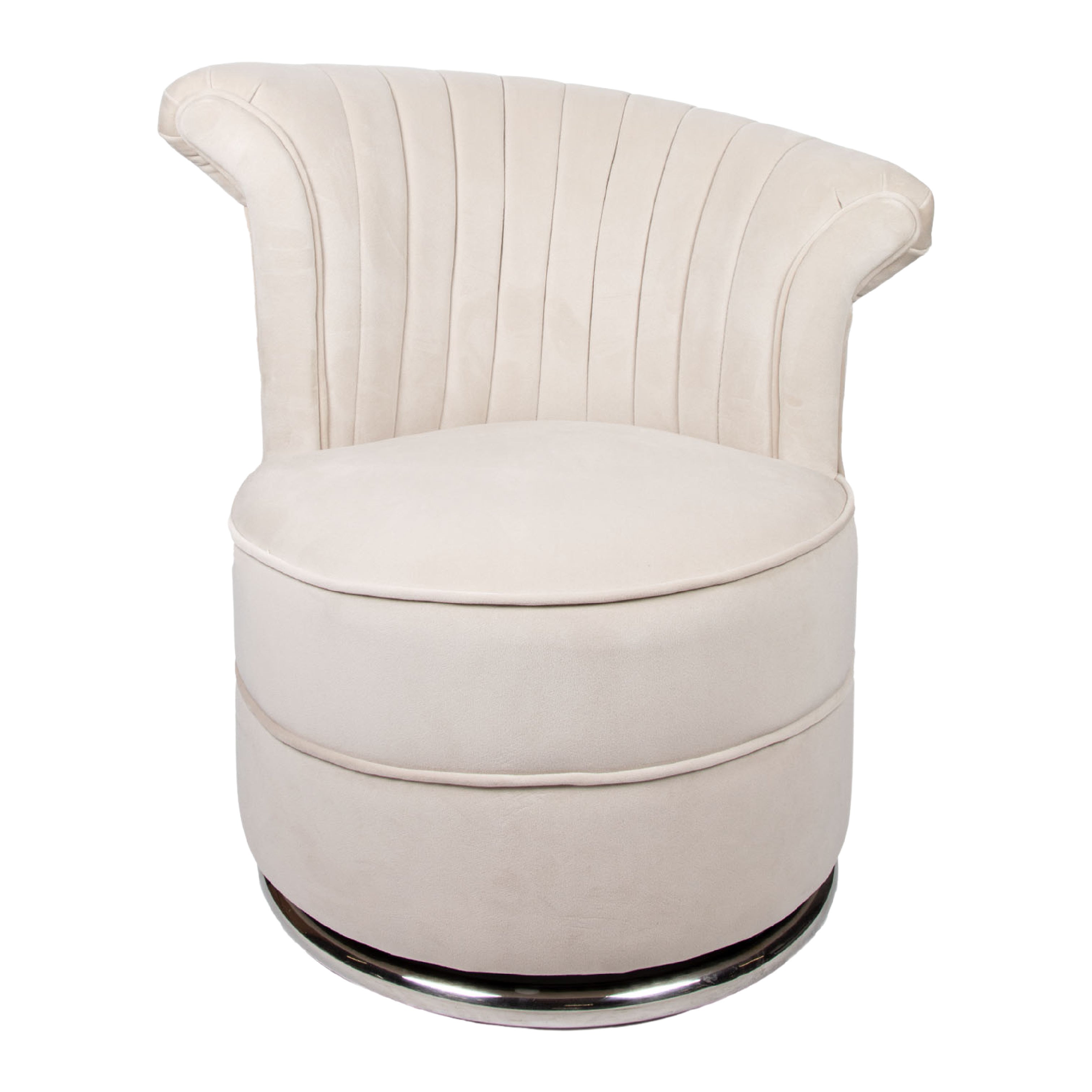Curved back on sale swivel chair